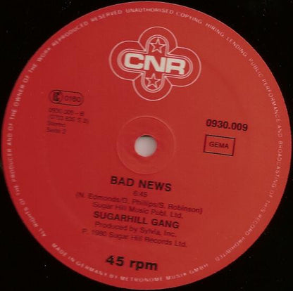 Sugarhill Gang : Rapper's Reprise (Jam Jam) (12", Sup)