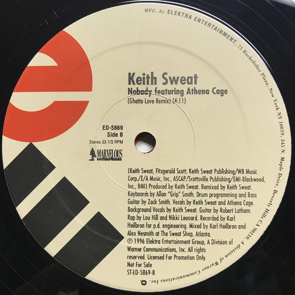 Keith Sweat - Just A Touch (12", Promo)
