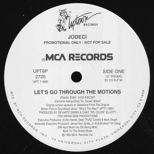 Jodeci : Let's Go Through The Motions (12", Promo)