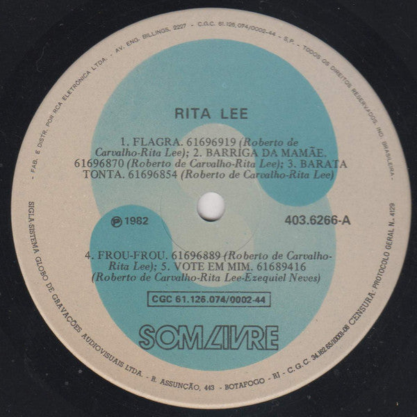 Rita Lee & Roberto De Carvalho* - Rita Lee - Roberto De Carvalho (LP, Album)