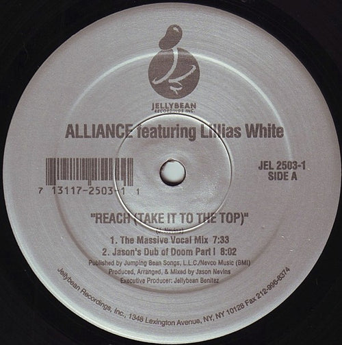 Jason Nevins Presents The Alliance* Featuring Lillias White : Reach (Take It To The Top) (12")
