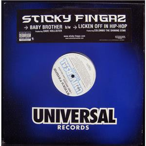Sticky Fingaz - Baby Brother / Licken Off In Hip Hop (12", Promo)