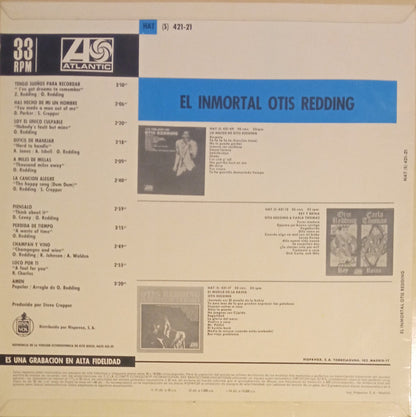 Otis Redding : El Inmortal Otis Redding (LP, Album, Mono)