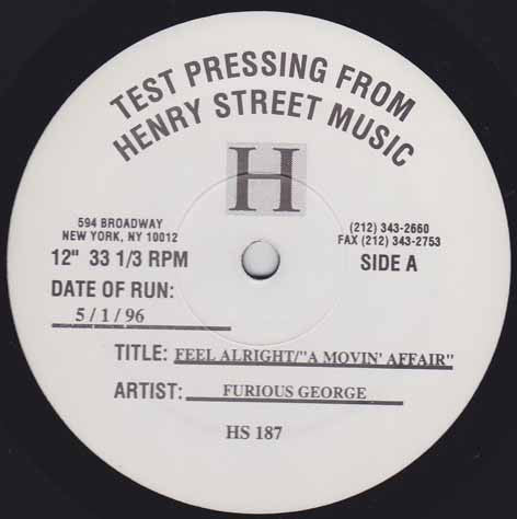 Furious George - Feel Alright (12", TP)
