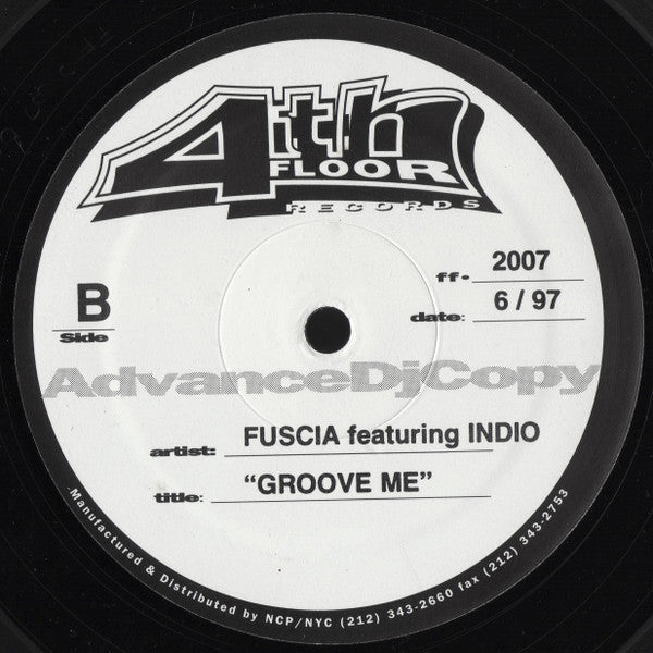 Fuscia Featuring Indio (3) : Groove Me (12", Promo)