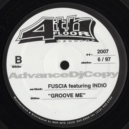 Fuscia Featuring Indio (3) : Groove Me (12", Promo)