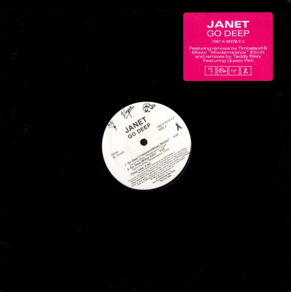 Janet Jackson : Go Deep (12", Single, Promo)
