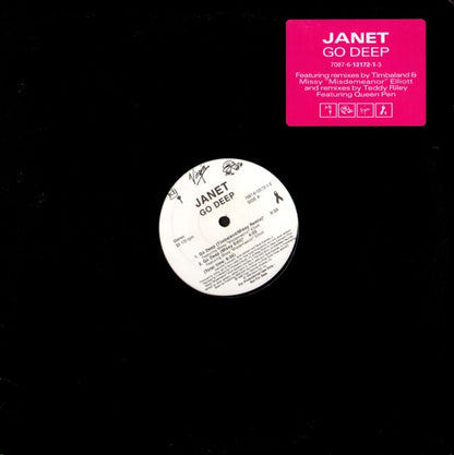 Janet Jackson : Go Deep (12", Single, Promo)