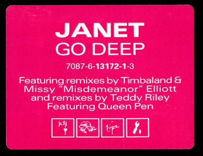 Janet Jackson : Go Deep (12", Single, Promo)