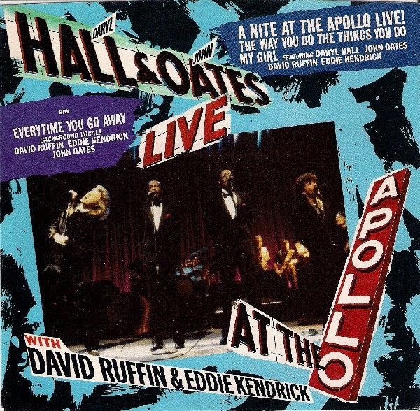 Daryl Hall & John Oates : A Nite At The Apollo Live! (7", Styrene, Ind)