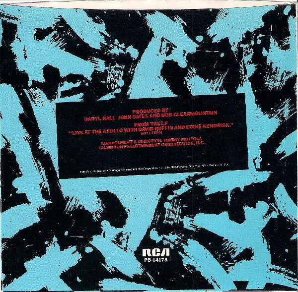 Daryl Hall & John Oates : A Nite At The Apollo Live! (7", Styrene, Ind)