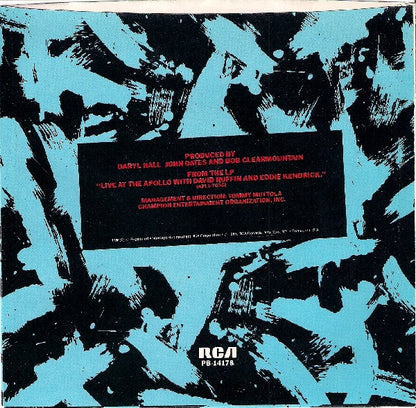 Daryl Hall & John Oates : A Nite At The Apollo Live! (7", Styrene, Ind)