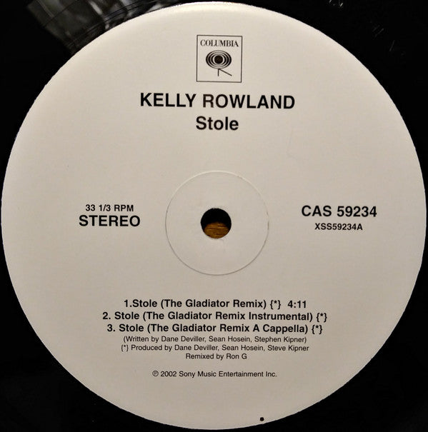 Kelly Rowland - Stole (12", Promo)