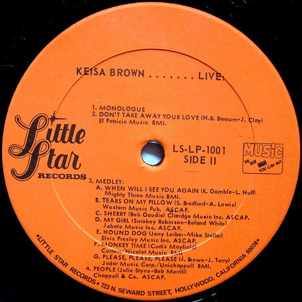 Keisa Brown - Keisa Brown......Live! (LP, Album)