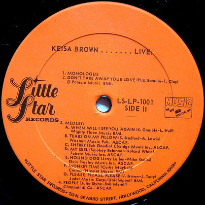 Keisa Brown - Keisa Brown......Live! (LP, Album)