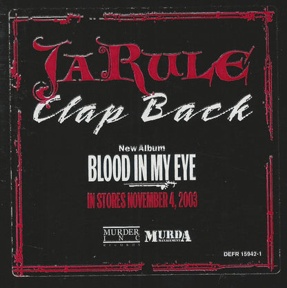 Ja Rule : Clap Back / The Crown (12", Promo)