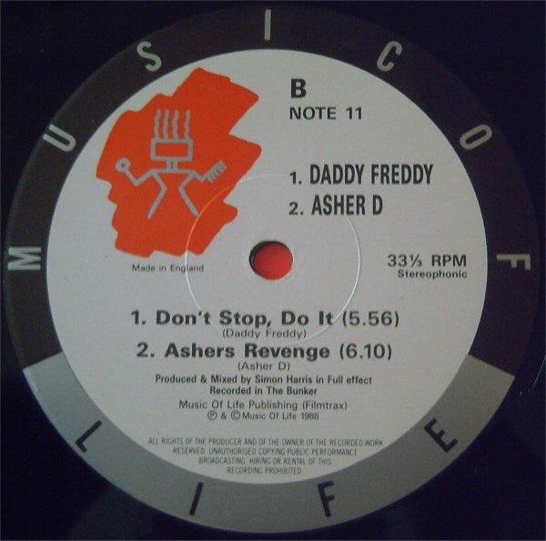 Asher D & Daddy Freddy : Brutality (12", Single)
