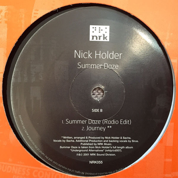 Nick Holder - Summer Daze (12")