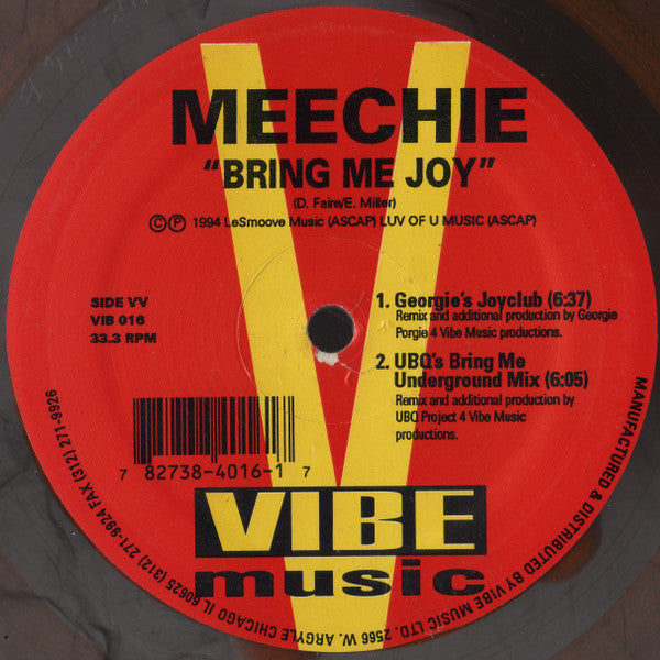 Meechie - Bring Me Joy (2x12", Ltd, Gol)