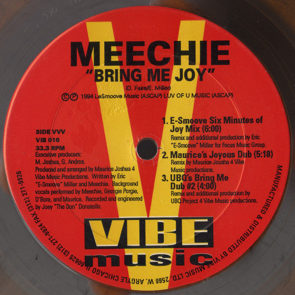 Meechie - Bring Me Joy (2x12", Ltd, Gol)
