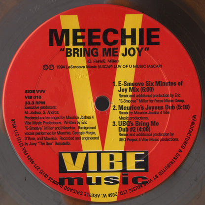 Meechie - Bring Me Joy (2x12", Ltd, Gol)