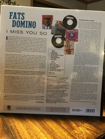 Fats Domino : I Miss You So (LP, Album, RE)