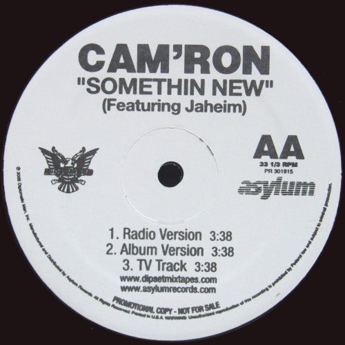 Cam'ron - Girls Cash Cars / Somethin New (12", Single, Promo)