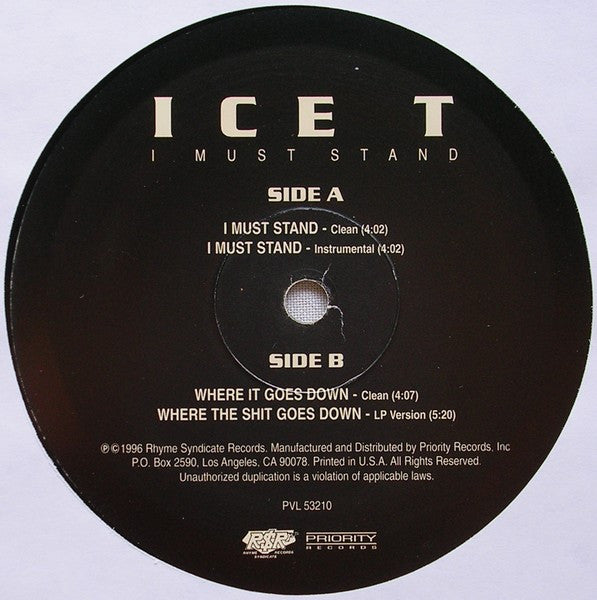 Ice-T - I Must Stand (12")