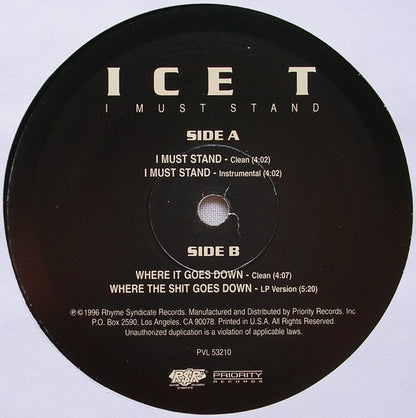 Ice-T - I Must Stand (12")
