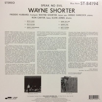 Wayne Shorter - Speak No Evil (LP, Album, RE, 180)