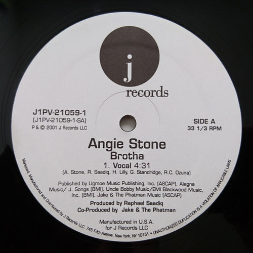 Angie Stone - Brotha (12", Promo)