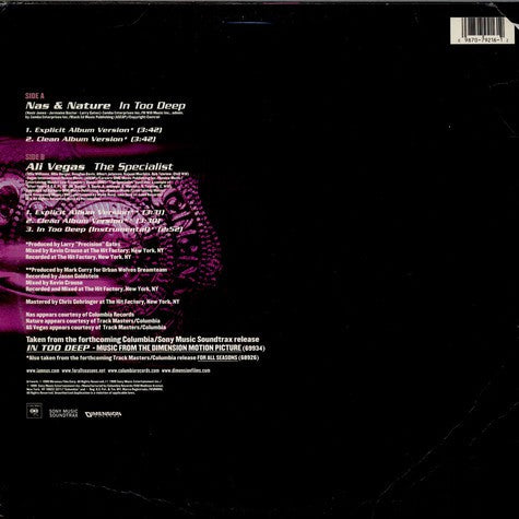 Nas & Nature / Ali Vegas - In Too Deep / The Specialist (12")