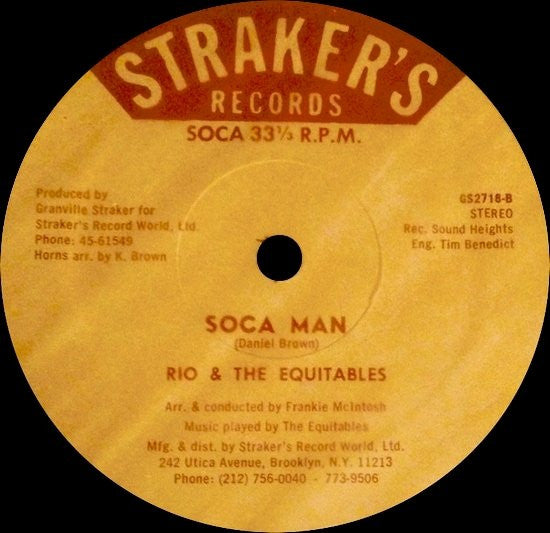 Rio* : Traveling Man / Soca Man (12")