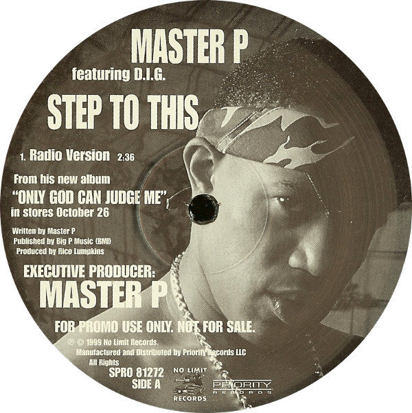 Master P Featuring D.I.G. - Step To This (12", Single, Promo)