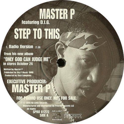 Master P Featuring D.I.G. - Step To This (12", Single, Promo)