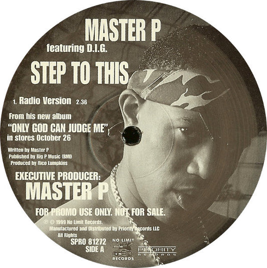 Master P Featuring D.I.G. - Step To This (12", Single, Promo)