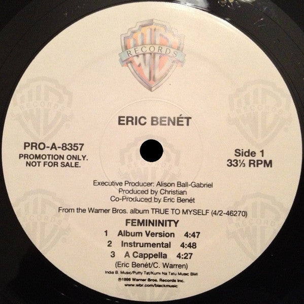 Eric Benét - Femininity (12", Promo)