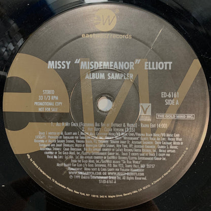 Missy "Misdemeanor" Elliott* : Album Sampler (12", Promo, Smplr)