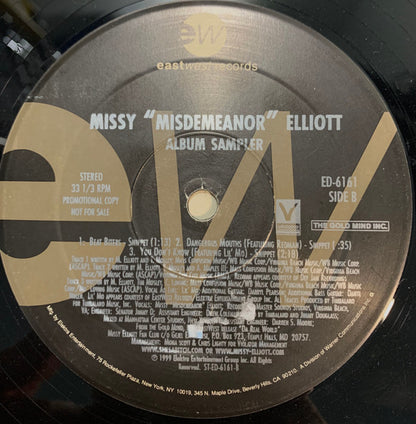 Missy "Misdemeanor" Elliott* : Album Sampler (12", Promo, Smplr)