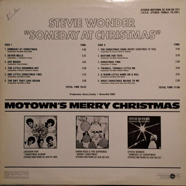 Stevie Wonder - Someday At Christmas (LP, Album, RE)