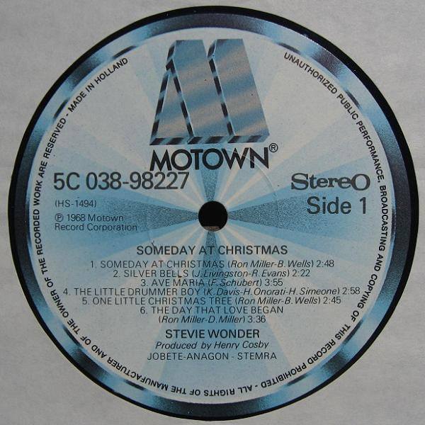 Stevie Wonder - Someday At Christmas (LP, Album, RE)