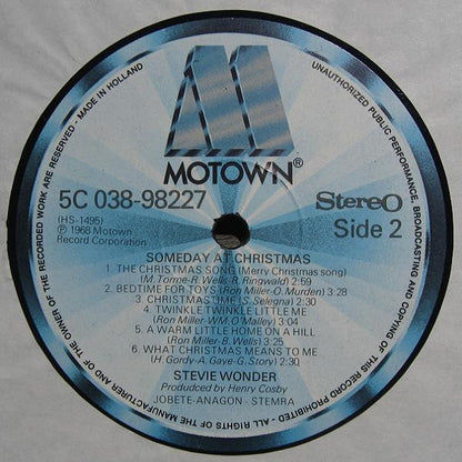 Stevie Wonder - Someday At Christmas (LP, Album, RE)