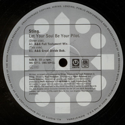 Sting : Let Your Soul Be Your Pilot (The A&G Division Mixes) (2x12", Ltd)
