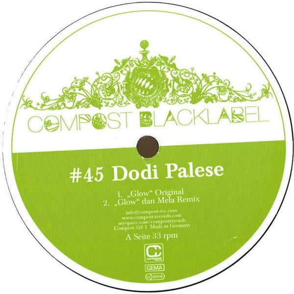 Dodi Palese / Dan Mela - Glow / Re-Troit (12")