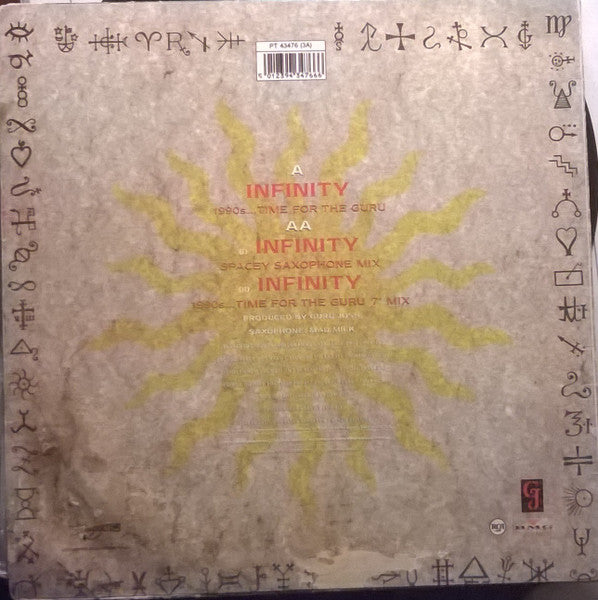 Guru Josh : Infinity (1990's...Time For The Guru) (12", Maxi)