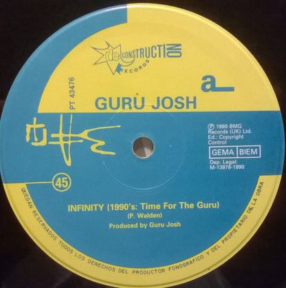 Guru Josh : Infinity (1990's...Time For The Guru) (12", Maxi)