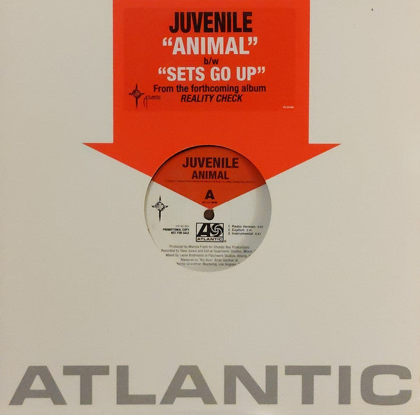Juvenile  - Animal / Holla Back (12", Promo)