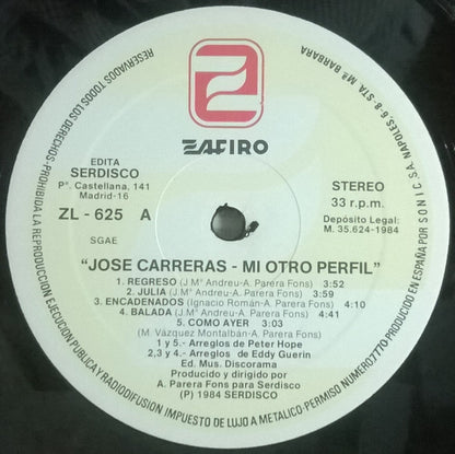 José Carreras : Mi Otro Perfil (LP, Album)