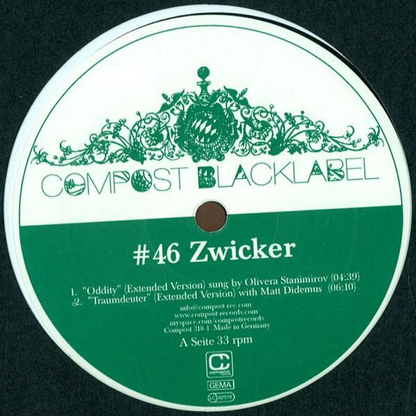 Zwicker - Songs Of Lucid Dreamers EP1 (12", EP)