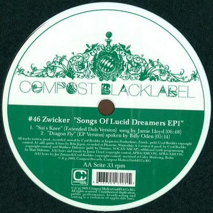 Zwicker - Songs Of Lucid Dreamers EP1 (12", EP)
